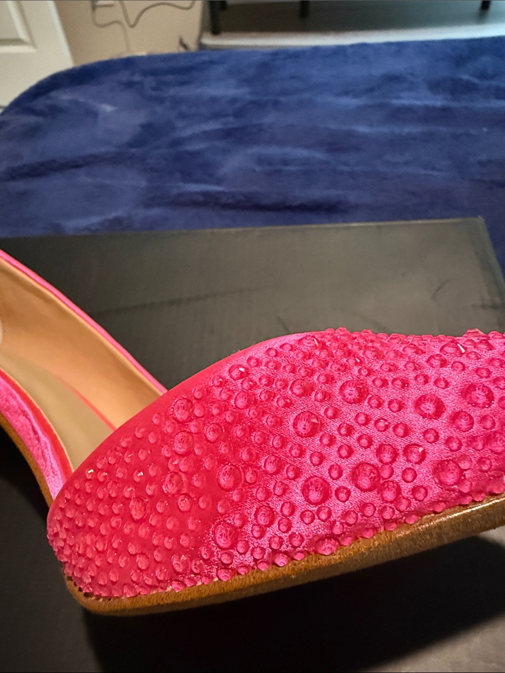 INC International Concepts Bright Pink Crystal-Studded Pointed-Toe Pumps - Picture 9 of 9